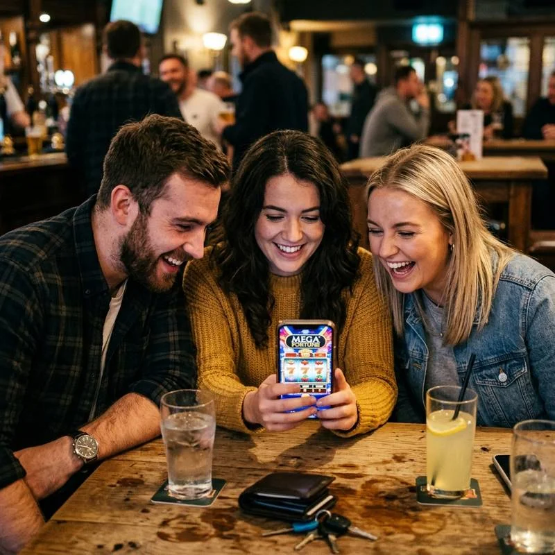 Players enjoying social casino games on mobile devices