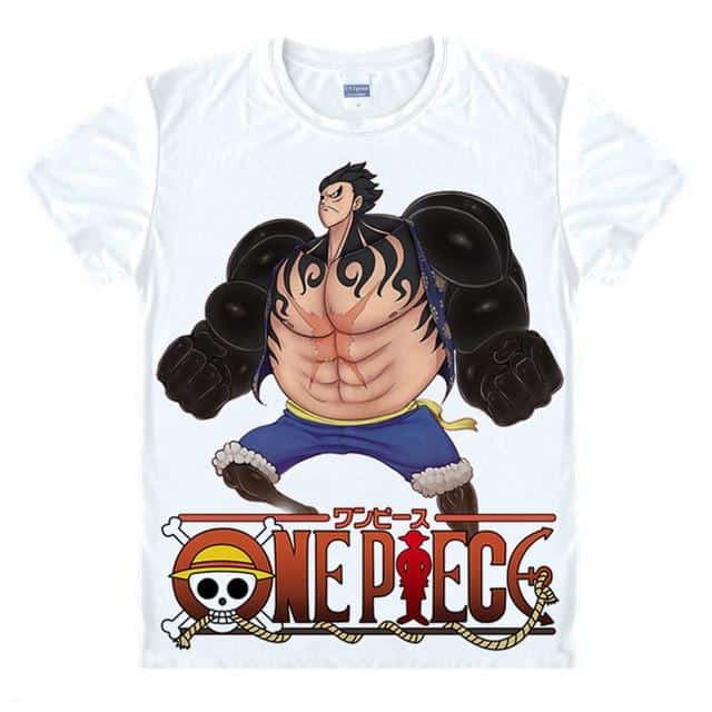 T-Shirt One Piece Luffy en Gear 4
