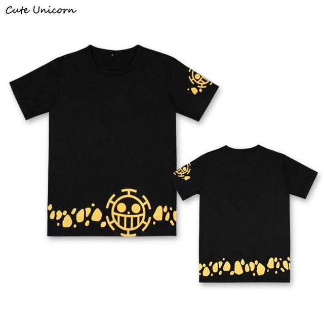 T-Shirt One Piece Jolly Roger Law Jaune