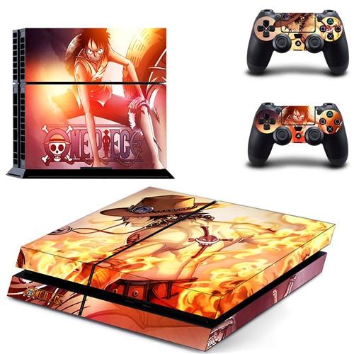 Stickers PS4 One Piece Luffy et Ace