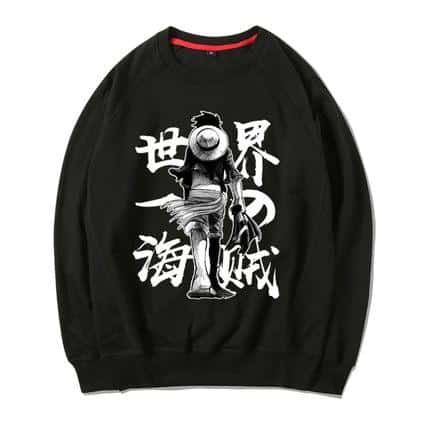 Pull One Piece Luffy Écritures Chinoises