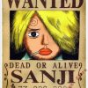 Poster One Piece Sanji Wanted