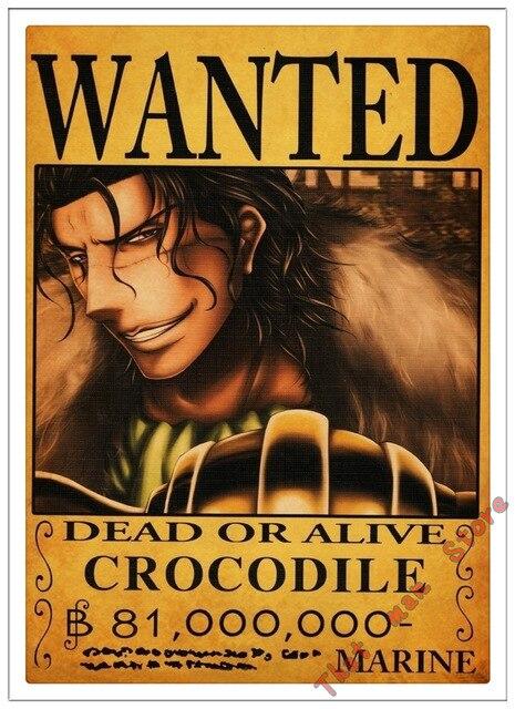 Poster One Piece Crocodile Wanted