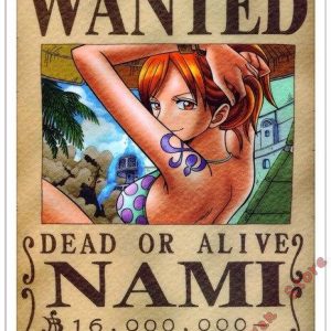 Poster One Piece Nami Wanted
