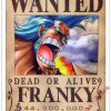 Poster One Piece Franky Wanted
