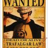 Poster One Piece Trafalgar D. Law Wanted