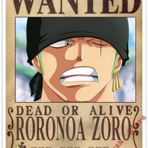 Poster One Piece Roronoa Zoro Wanted