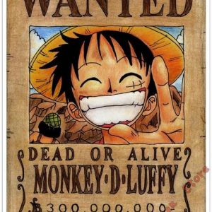 Poster One Piece Monkey D. Luffy Wanted