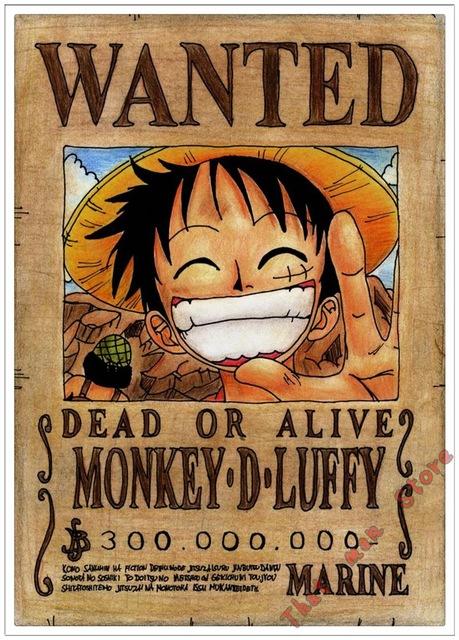 Poster One Piece Monkey D. Luffy Wanted